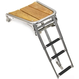 Платформа носовая с трапом 3 ступени черные (040245BT)